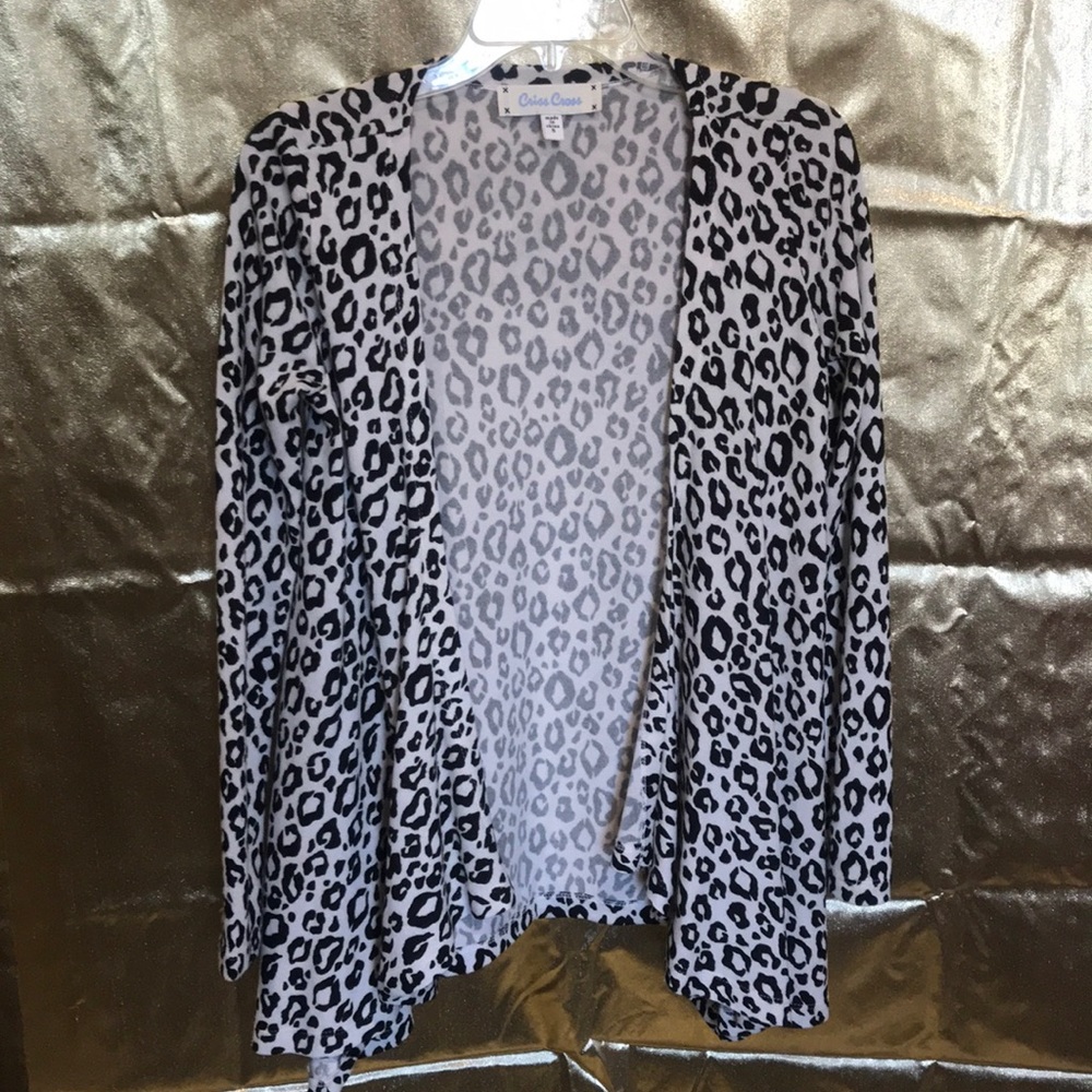 Leopard print cardigan